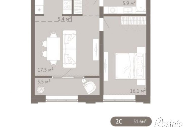 2-комн квартира в новом доме ул Энтузиастов, 24А,  д. 24А