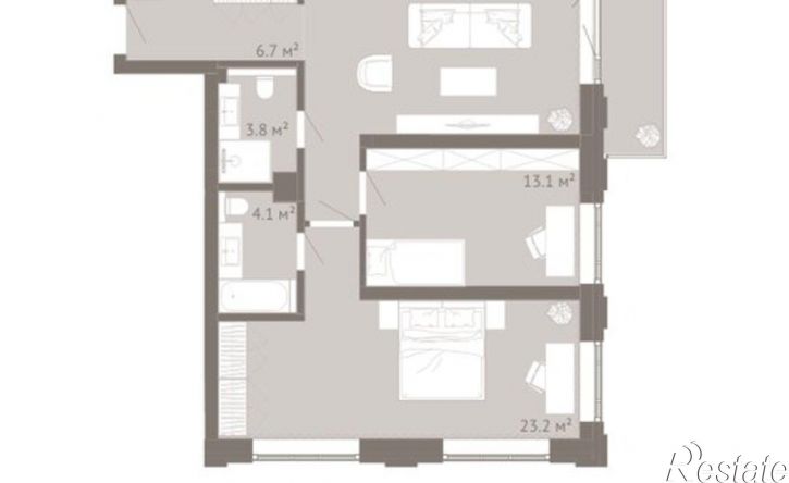 3-комн квартира в новом доме ул Энтузиастов, 24А,  д. 24А