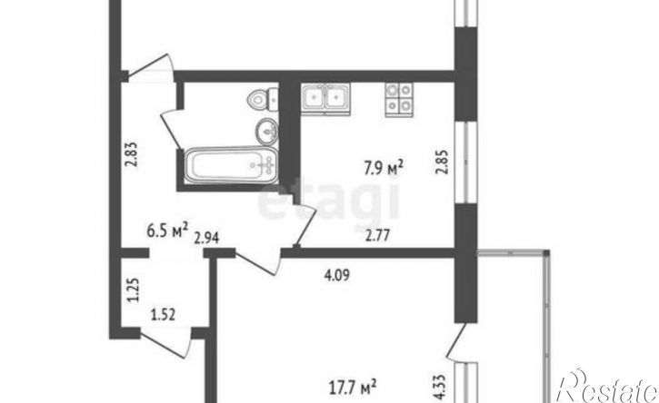 2-комн квартира ул Петракова, 41Б,  д. 41Б
