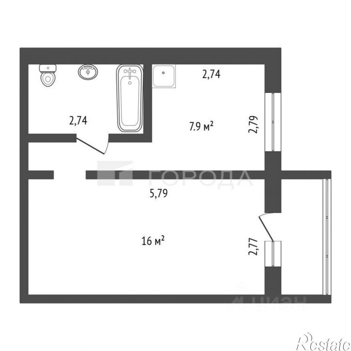 1-комн квартира пр-кт Авиаторов, 89Г,  д. 89Г