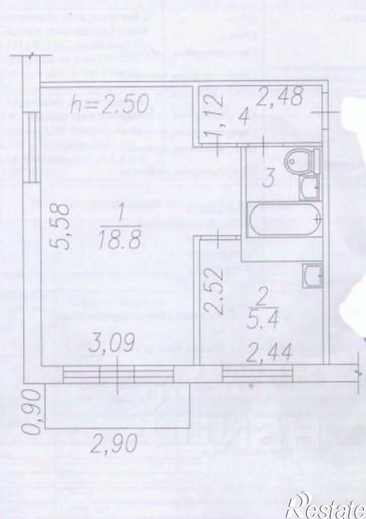 1-комн квартира ул Кузнецова, 15,  д. 15