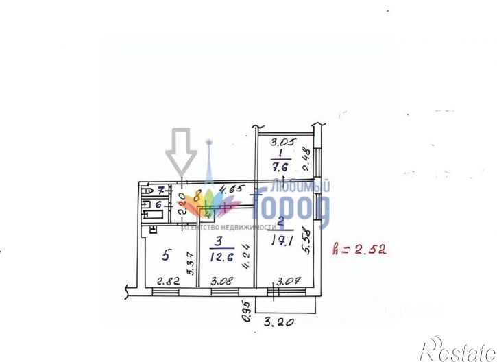 3-комн квартира ул Кирова, 103,  д. 103