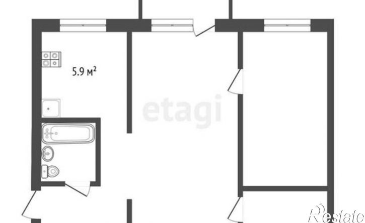2-комн квартира Октябрьский пр-кт, 4,  д. 4