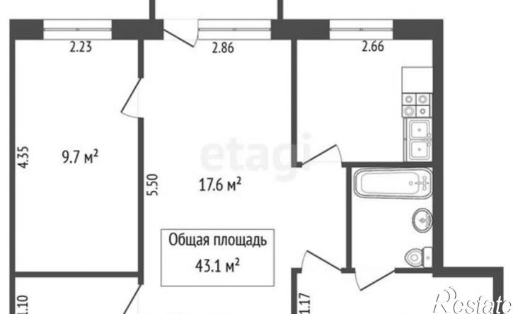 2-комн квартира пр-кт Строителей, 20,  д. 20