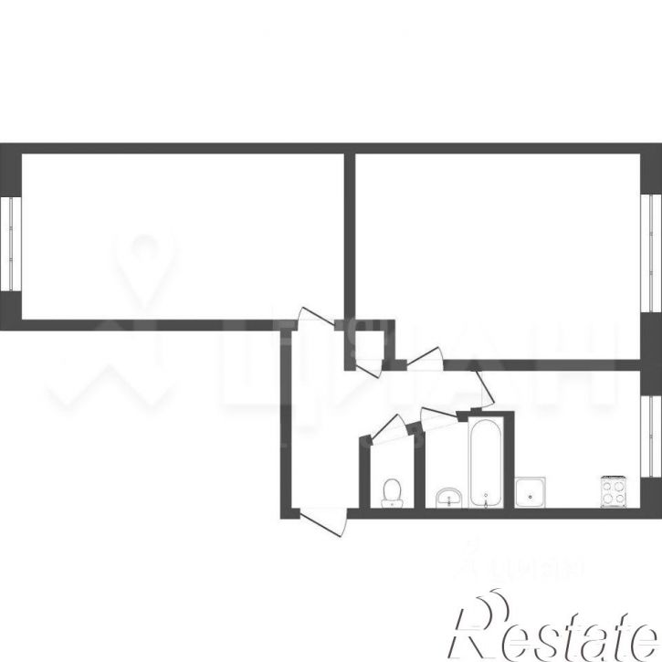 2-комн квартира улица Кутузова, 30,  д. 30