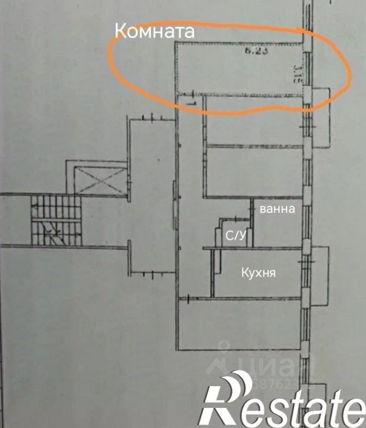 Комната улица Мориса Тореза, 91Б,  д. 91Б